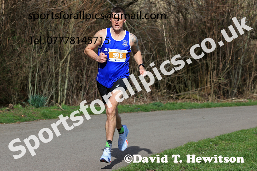 Masters Men Over-35s to 49s, 2026 NECAA Royal Signals Road Relays, Hetton Lyons Country Park, Hetton le Hole. Photo: David T. Hewitson/Sports for All Pics